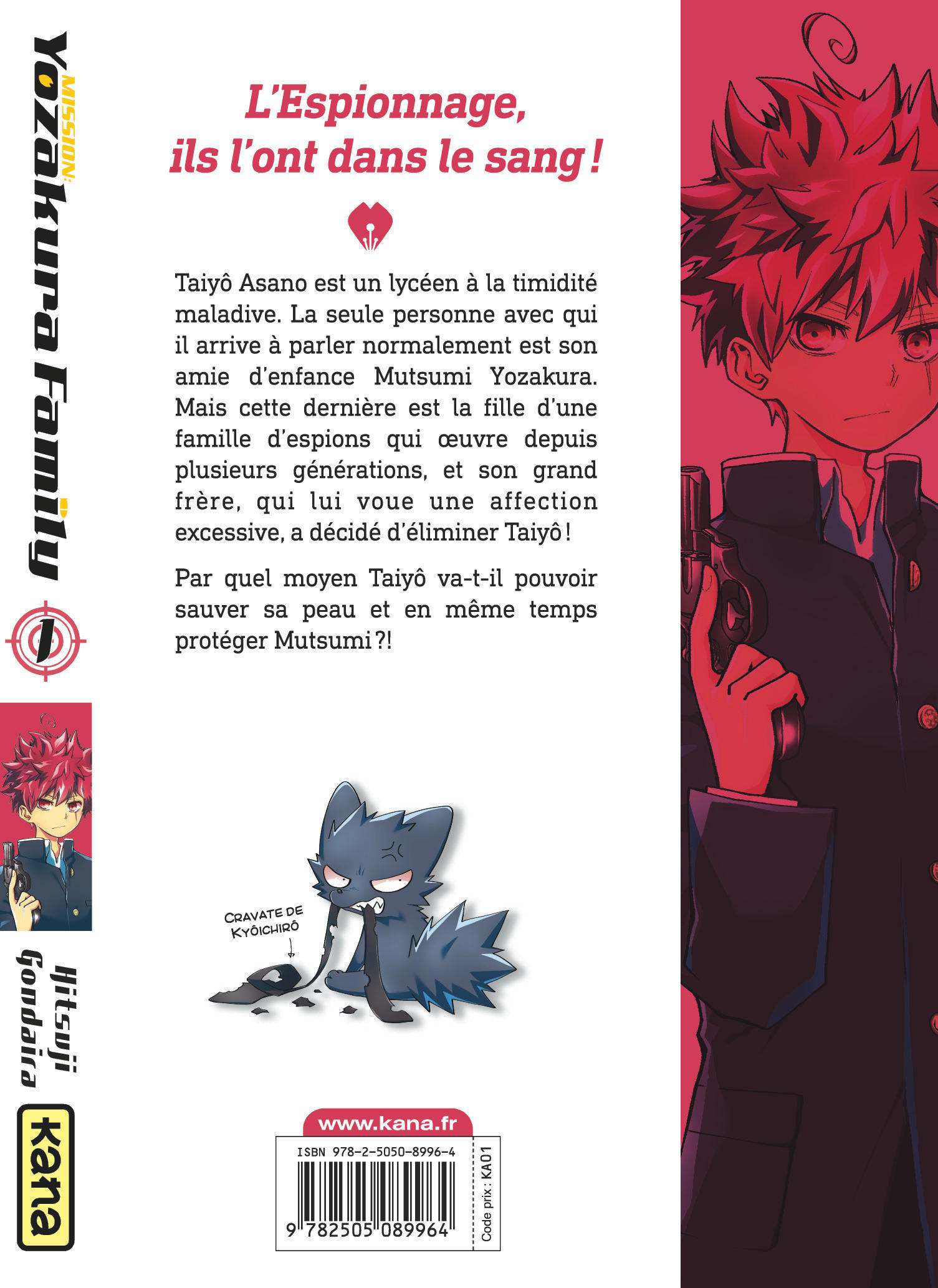 Mission Yozakura family Tome 1 Livres Manga par Hitsuji Gondaira, Frédéric Malet chez Kana