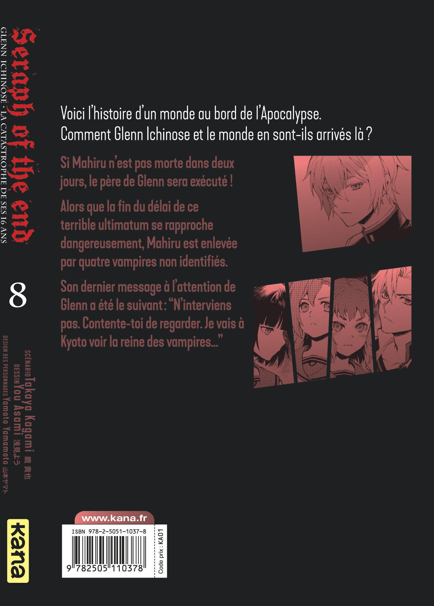 Seraph of the End - Glenn Ichinose T8 - 4eme