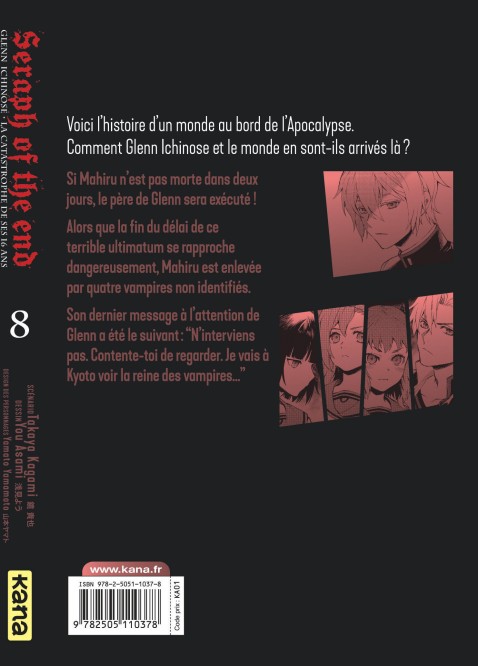 Seraph of the End - Glenn Ichinose – Tome 8 - 4eme