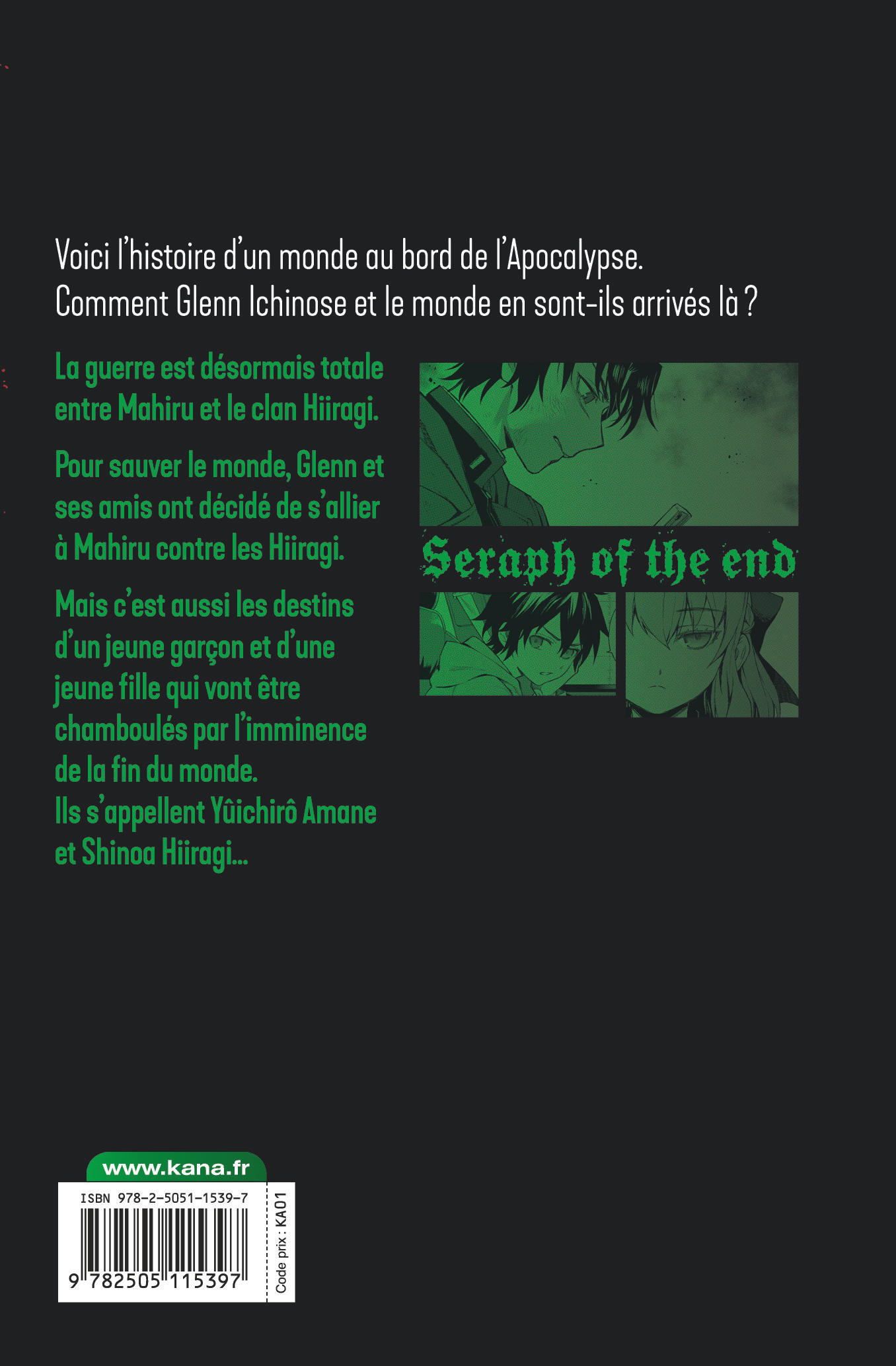 Seraph of the End - Glenn Ichinose T11 - 4eme