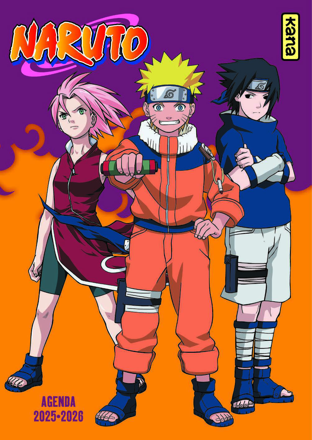 Agenda Naruto 2025-2026 - couv