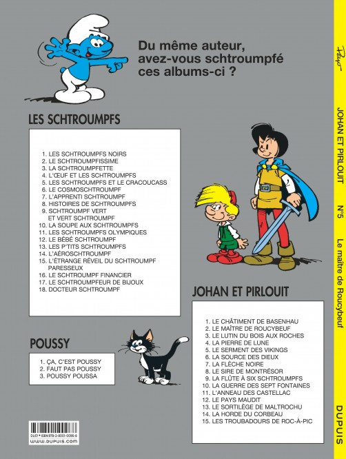 Johan et Pirlouit – Tome 2 – Le Maître de Roucybeuf - 4eme