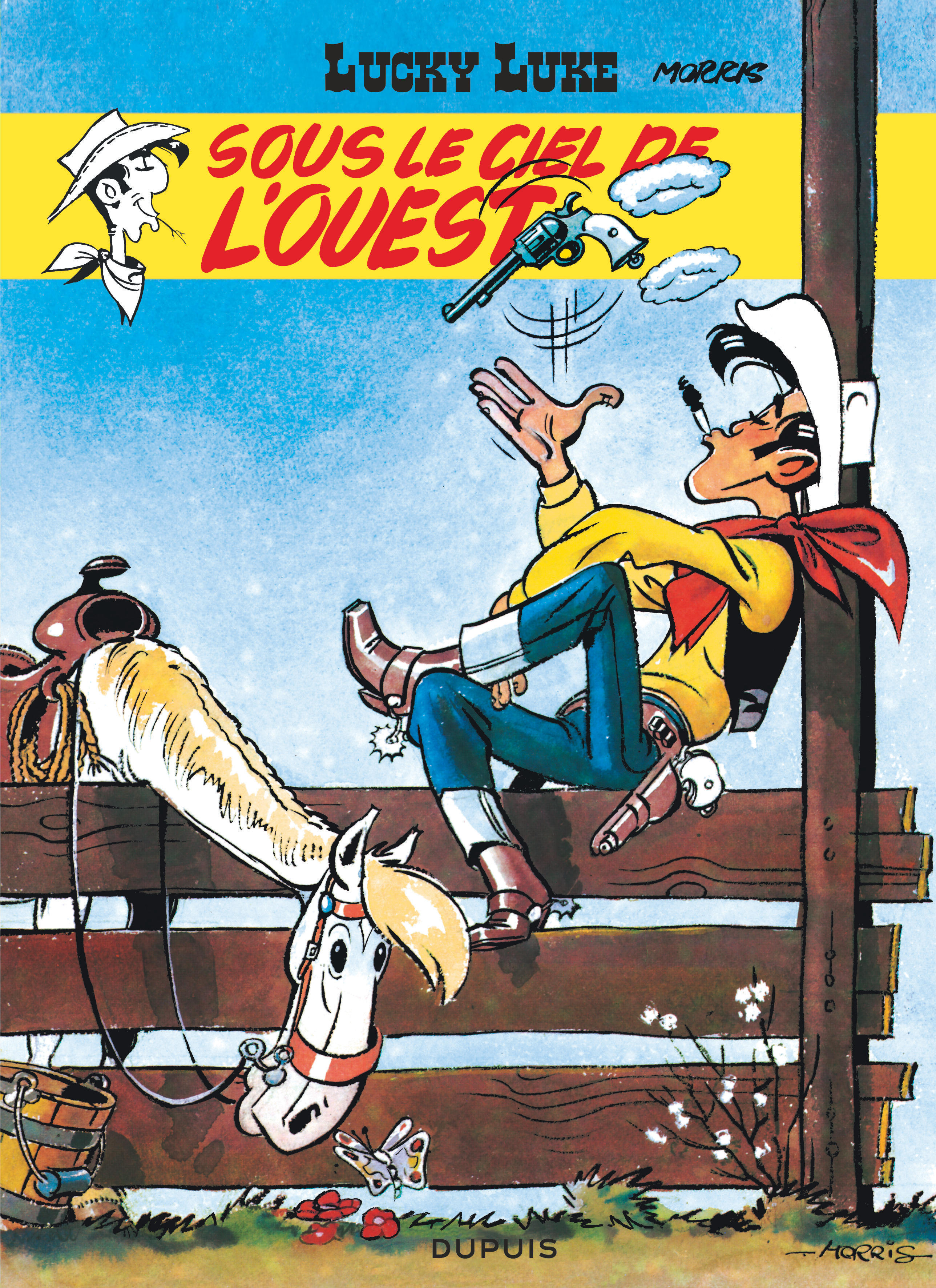 Lucky Luke – Tome 4 – Sous le ciel de l'Ouest - couv