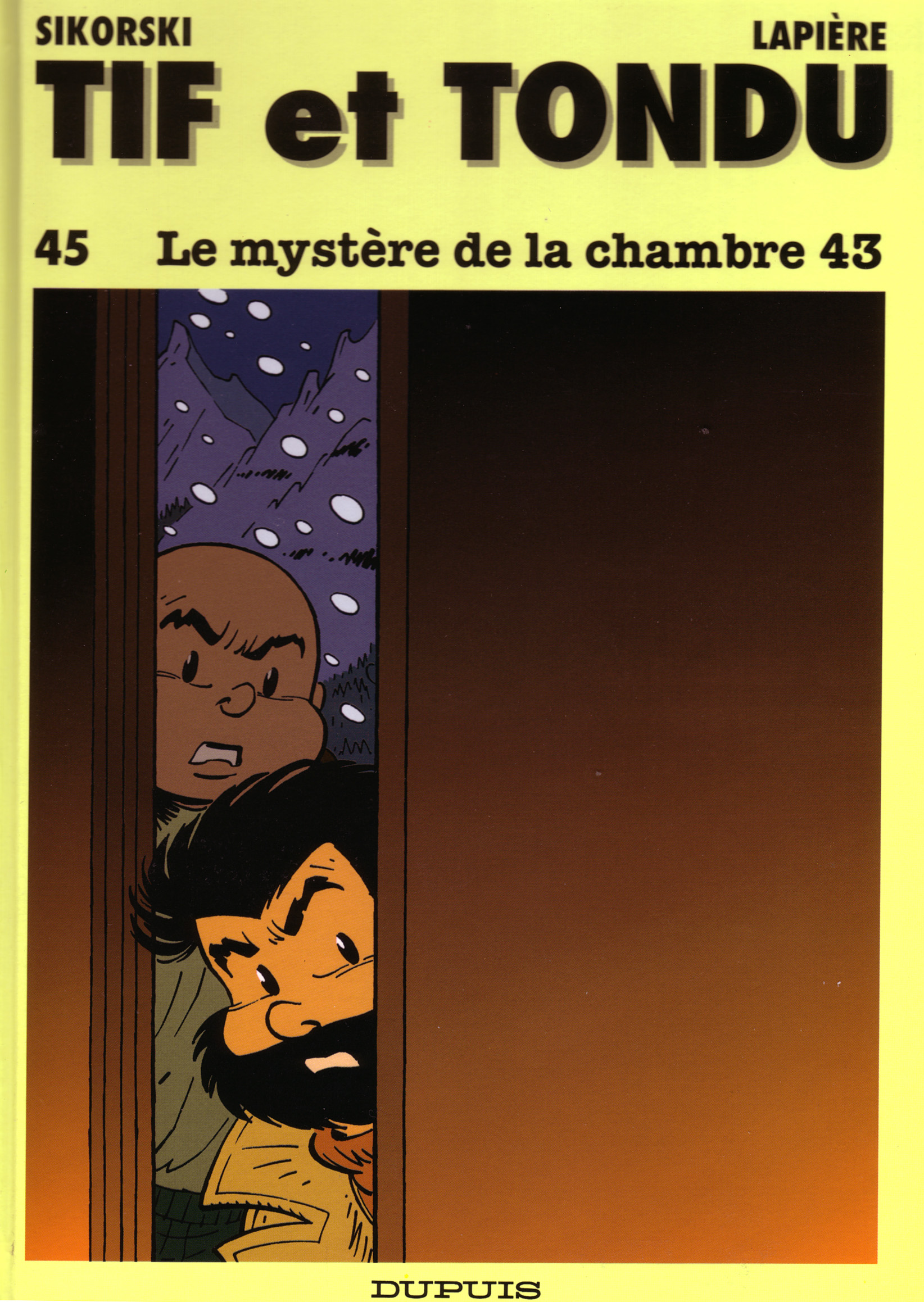 Tif et Tondu – Tome 45 – Le Mystère de la chambre 43 - couv