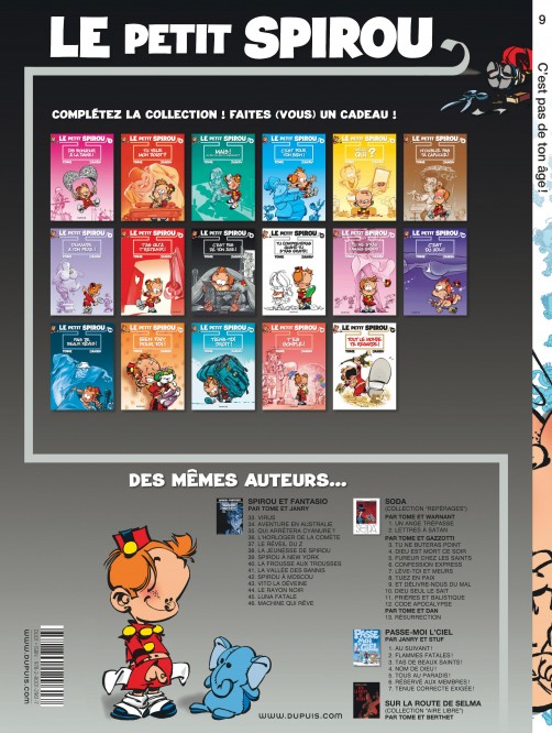 Le Petit Spirou – Tome 9 – C'est pas de ton âge ! - 4eme