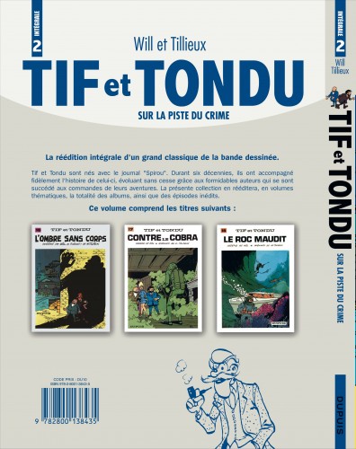 Tif et Tondu - L'intégrale – Tome 2 – Sur la piste du crime - 4eme