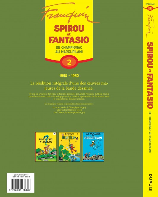 Spirou et Fantasio - L'intégrale – Tome 2 – De Champignac au Marsupilami - 4eme