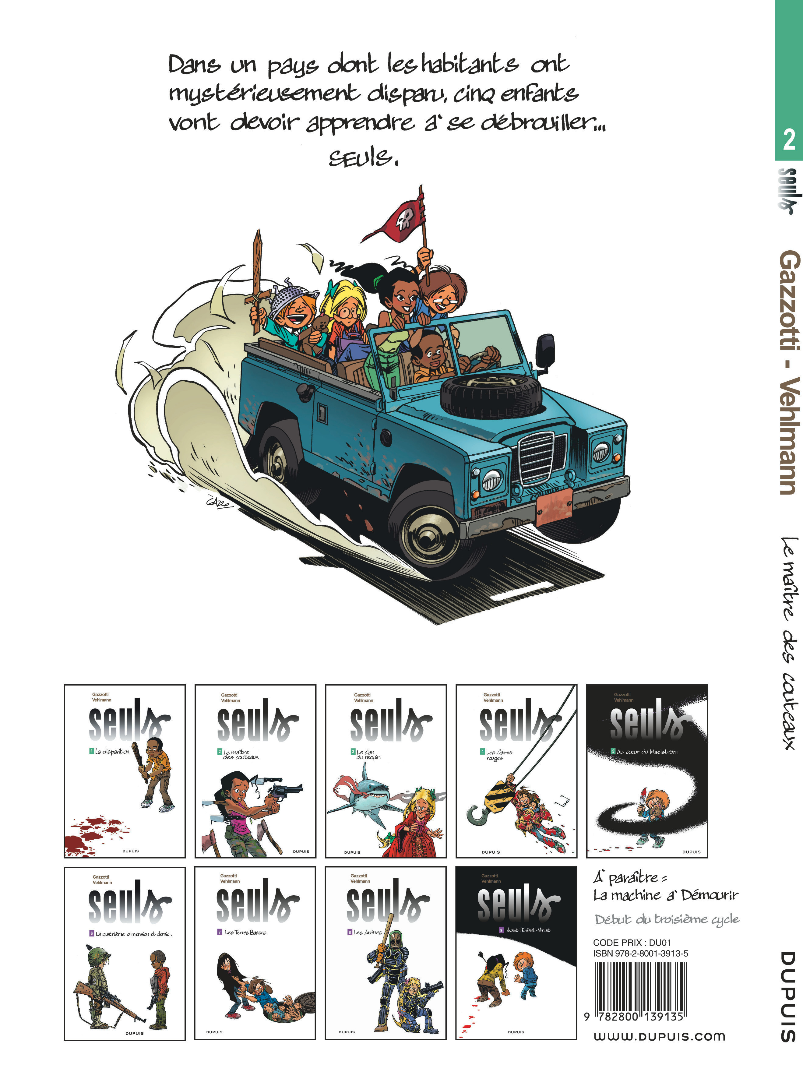 Seuls Tome 2 Le Ma tre Des Couteaux Livres BD Par Gazzotti Fabien 
