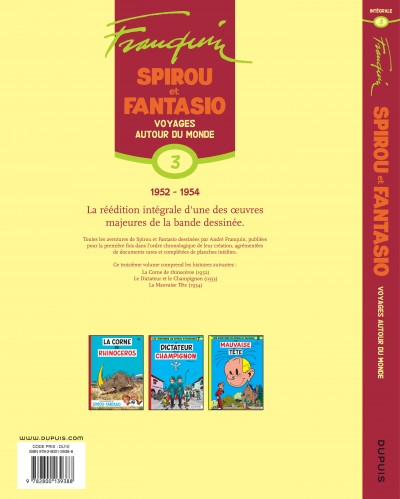 Spirou et Fantasio - L'intégrale – Tome 3 – Voyages autour du monde - 4eme
