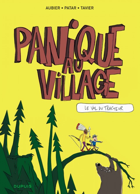 Panique au village – Tome 1 – Le vol du tracteur - couv