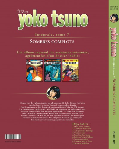 Yoko Tsuno - L'intégrale – Tome 7 – Sombres complots - 4eme