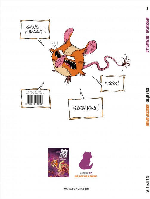 Sale Bête – Tome 1 – Hamster Drame - 4eme