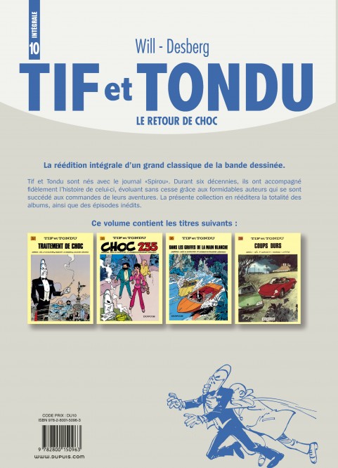 Tif et Tondu - L'intégrale – Tome 10 – Le retour de Choc - 4eme