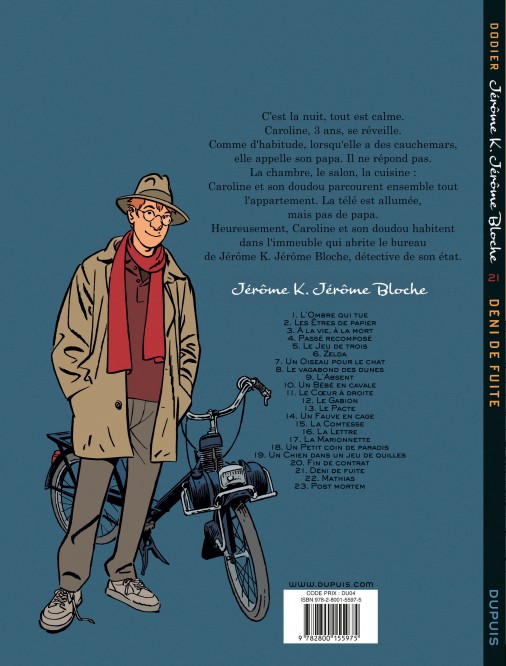 Jérôme K. Jérôme Bloche – Tome 21 – Déni de fuite - 4eme