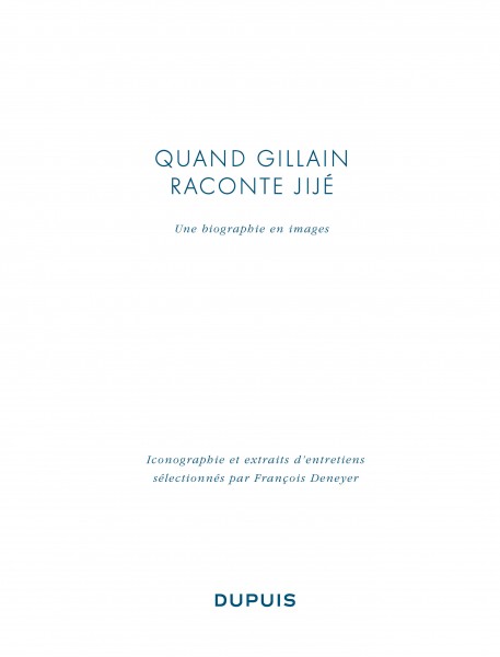 Album Quand Gillain raconte Jijé (french Edition)