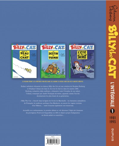 BILLY the CAT - L'intégrale – Tome 1 – Billy the Cat intégrale 1 : 1981-1993 - 4eme