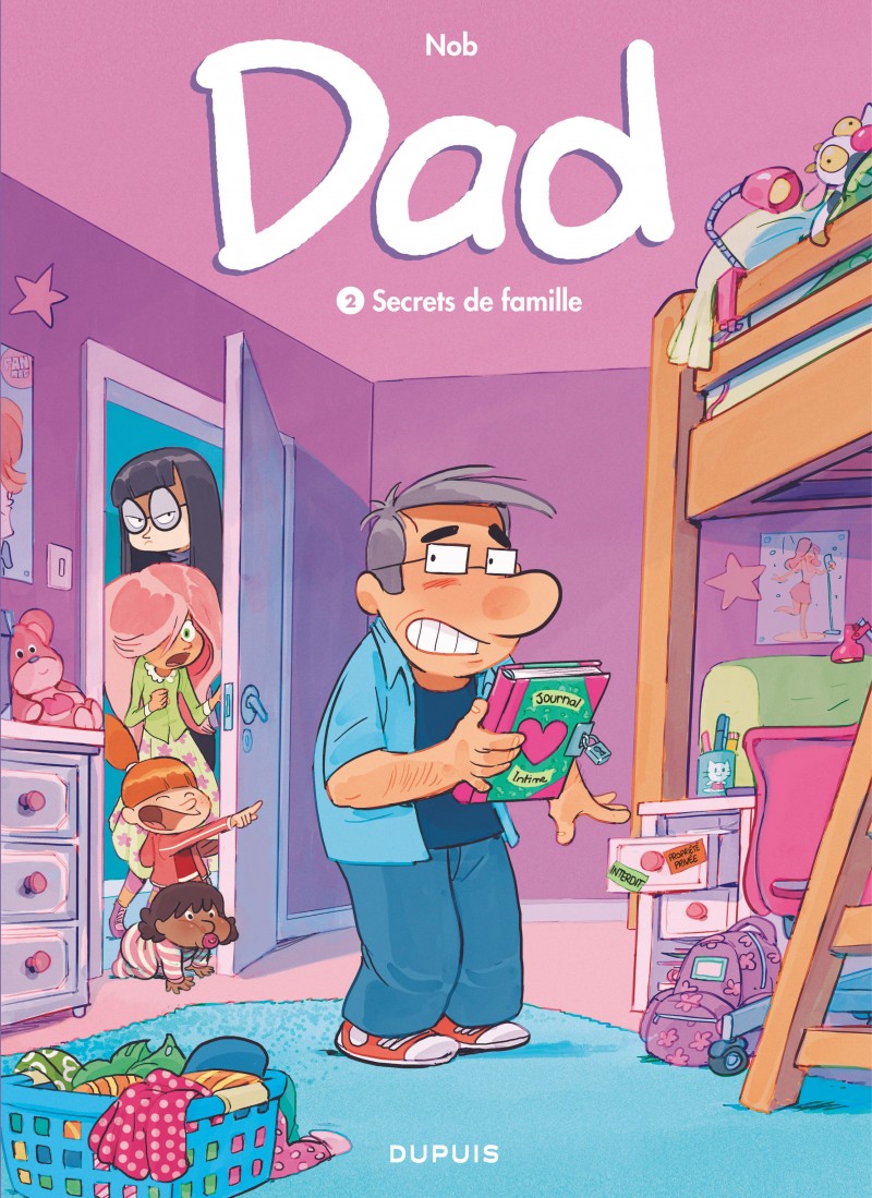 Secrets de famille, tome 2 de la série de bande dessinée Dad, de Nob Éditions Dupuis