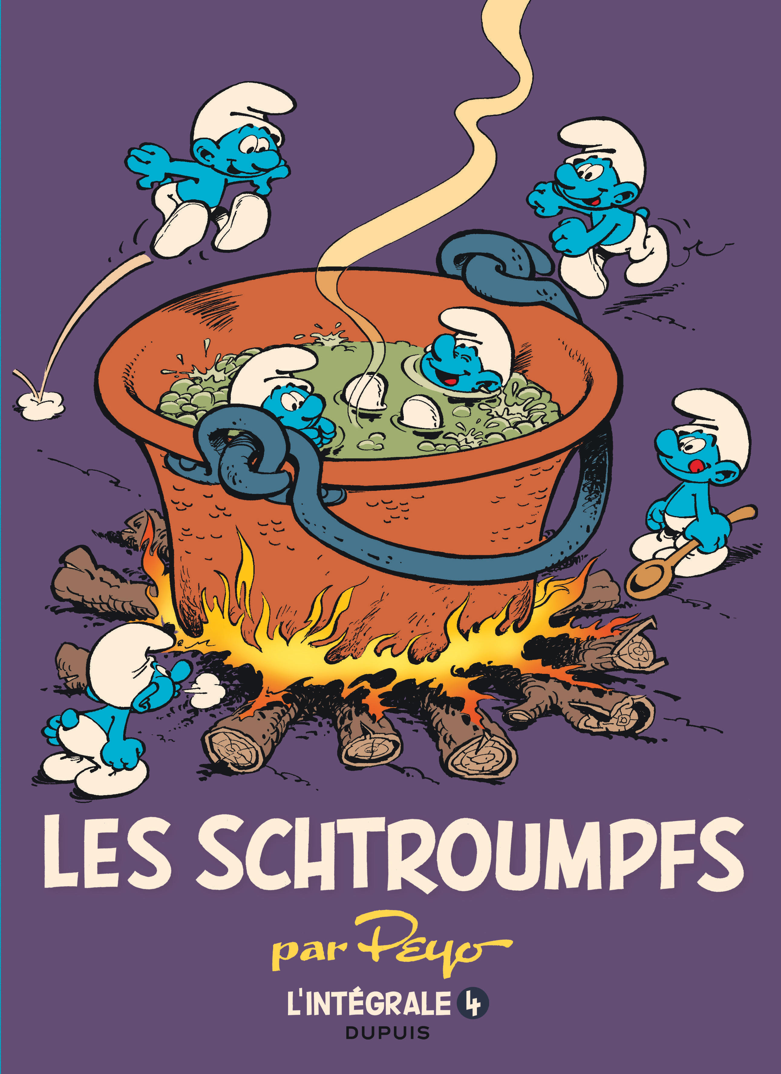 Les Schtroumpfs - L'intégrale – Tome 4 – 1975-1988 - couv