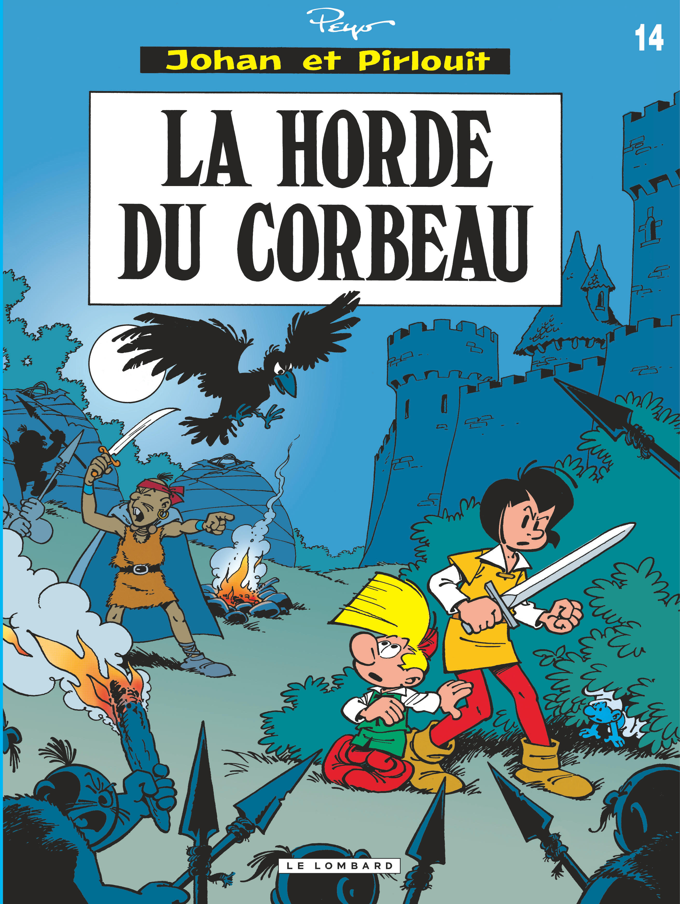 Johan & Pirlouit (Lombard) – Tome 14 – Horde du corbeau (La) - couv