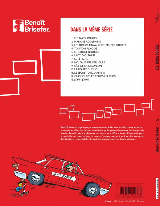 Benoît Brisefer (Lombard) – Tome 1 – Les Taxis rouges - 4eme