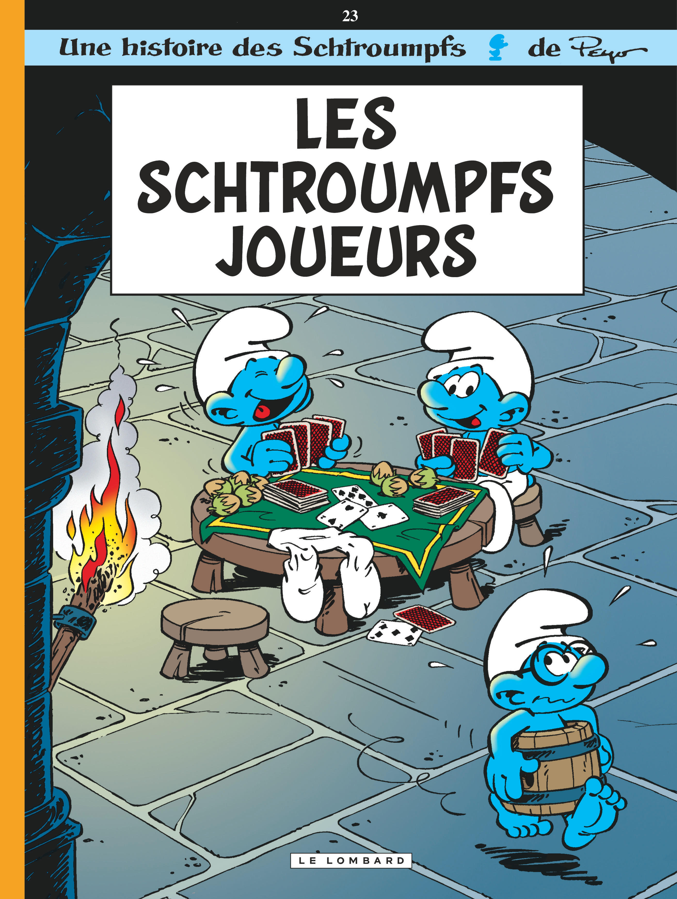 Les Schtroumpfs Lombard – Tome 23 – Les Schtroumpfs joueurs - couv