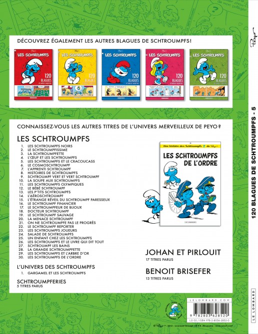 Schtroumpfs (120 Blagues) – Tome 5 – 120 Blagues et autres surprises T5 - 4eme