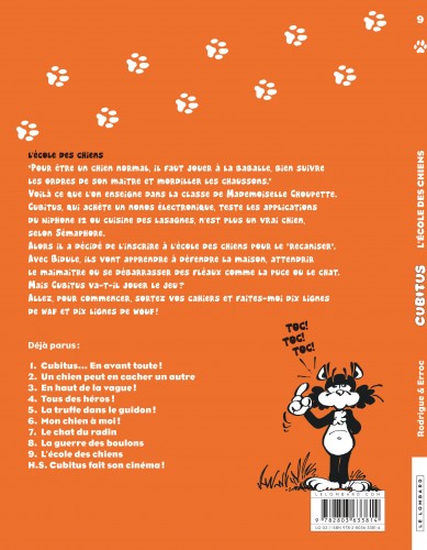 Les Nouvelles aventures de Cubitus – Tome 9 – L'École des chiens - 4eme