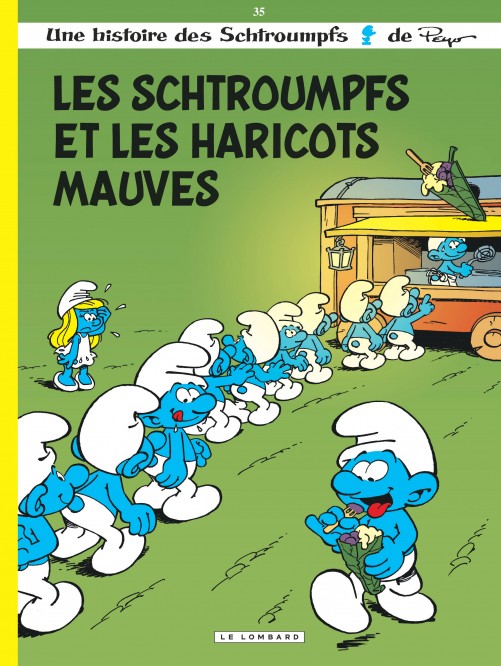 Les Schtroumpfs Lombard – Tome 35 – Les Schtroumpfs et les haricots mauves - couv