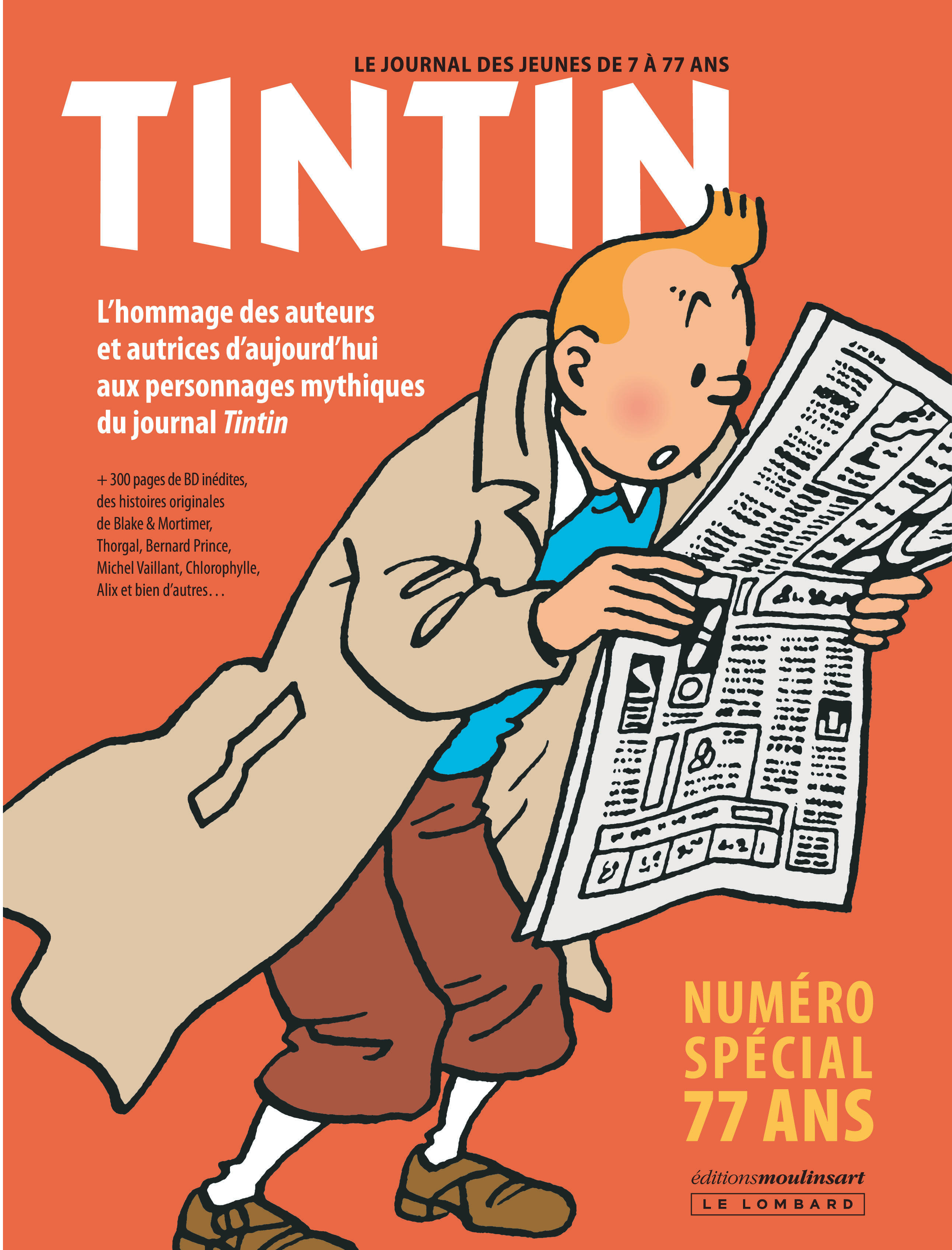 Journal Tintin - spécial 77 ans - couv