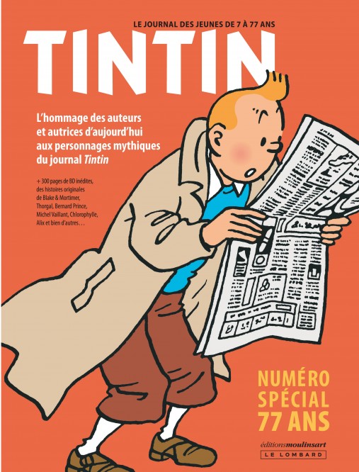 Journal Tintin - spécial 77 ans - couv