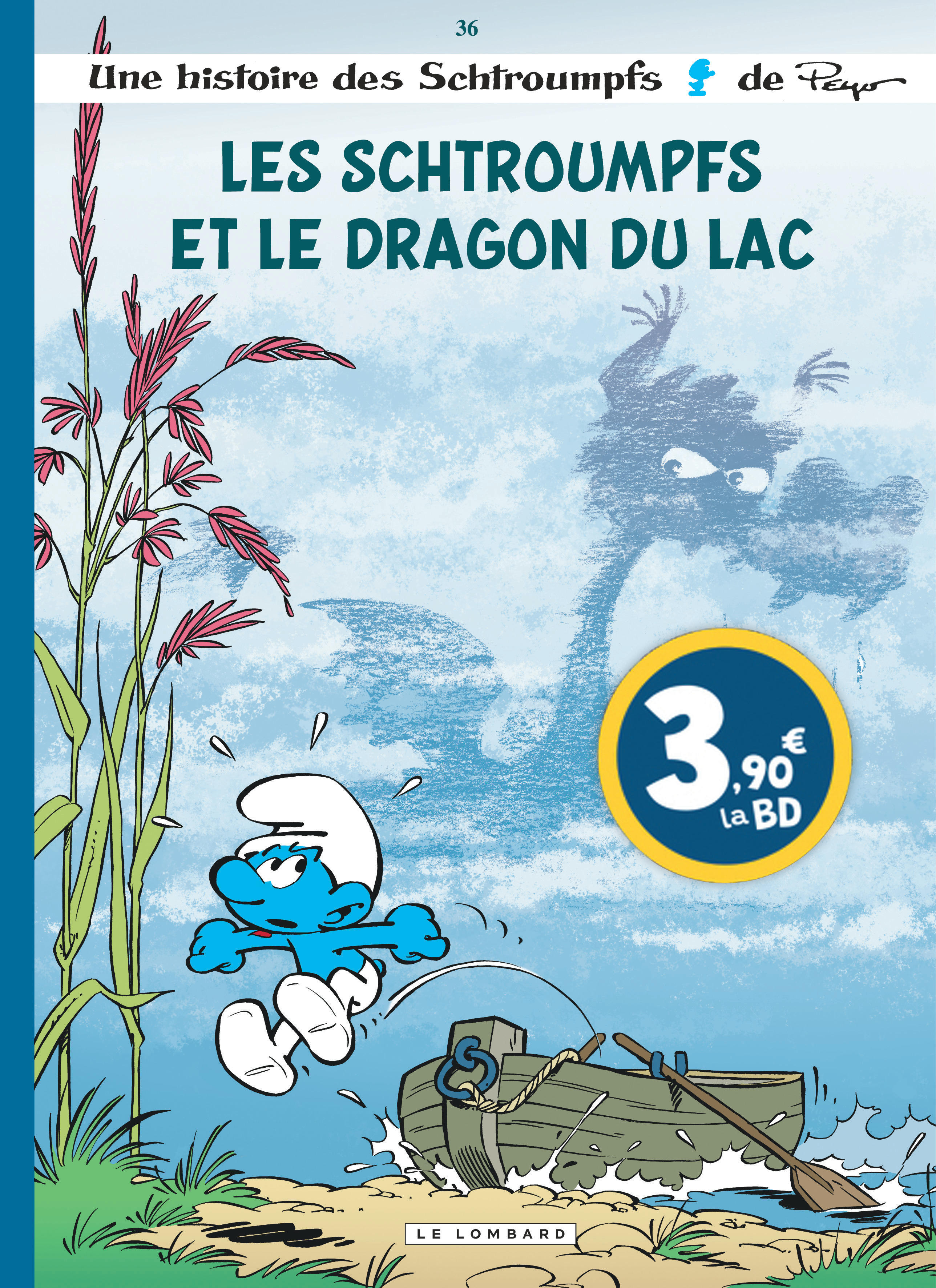 Les Schtroumpfs Lombard – Tome 36 – Les Schtroumpfs et le dragon du lac – Edition spéciale - couv