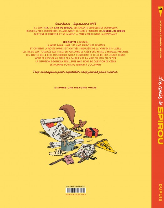 Les amis de Spirou – Tome 2 – Un ami de Spirou a du cran, il sait dire oui ou non... - 4eme