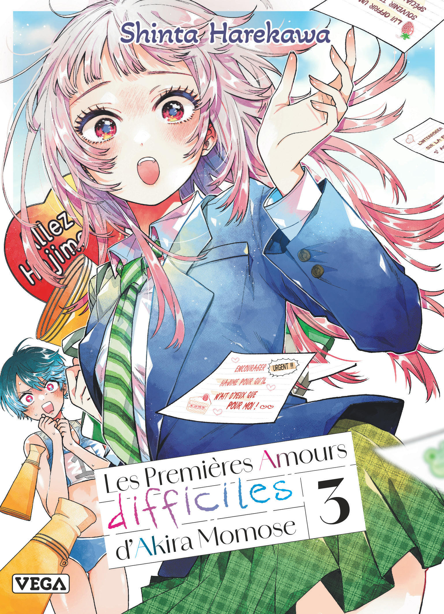 Les Premières amours difficiles d'Akira Momose, tome 3 - couv