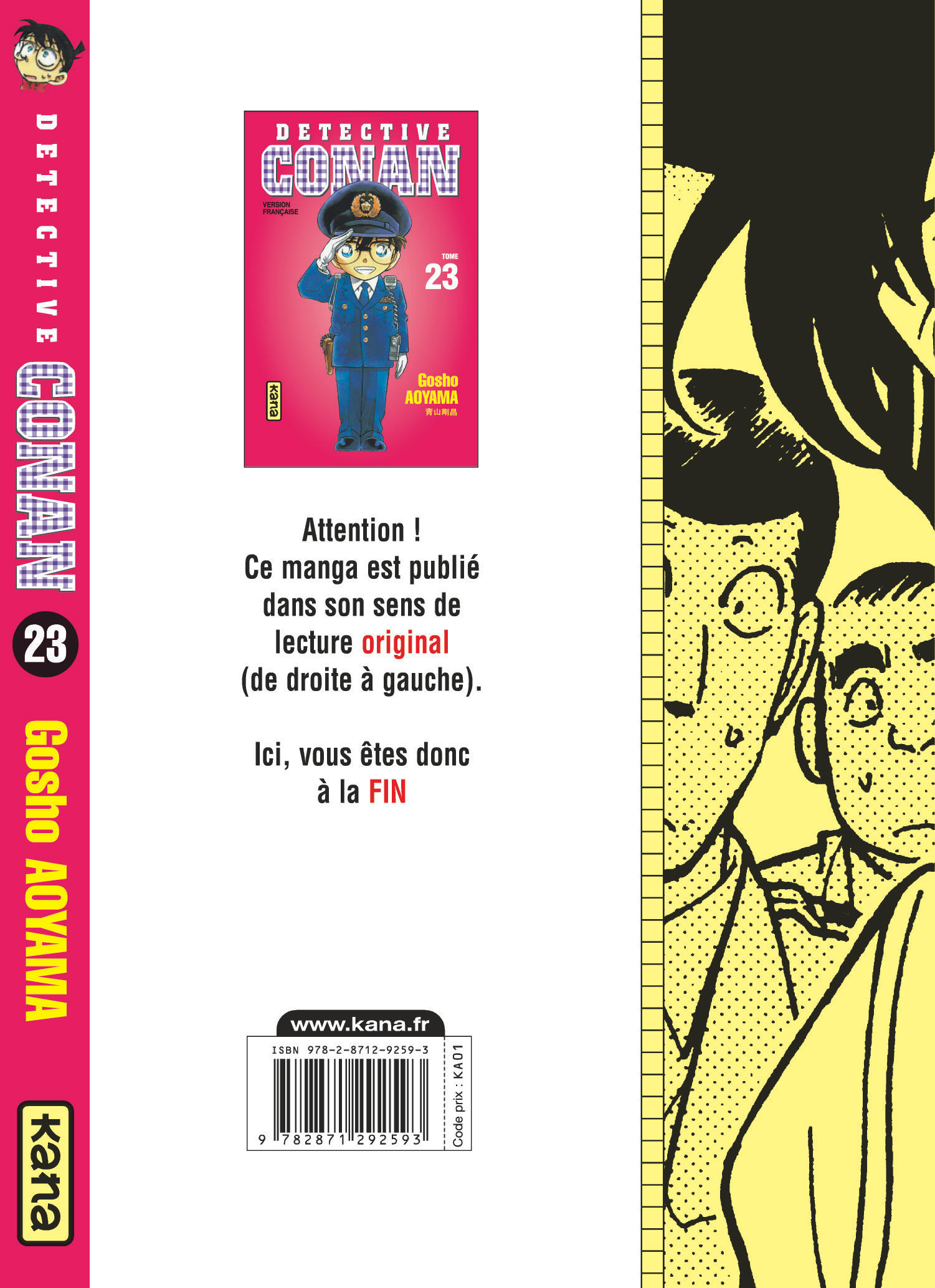 Détective Conan – Tome 23: Livres Manga Par Gosho Aoyama, Misato ...