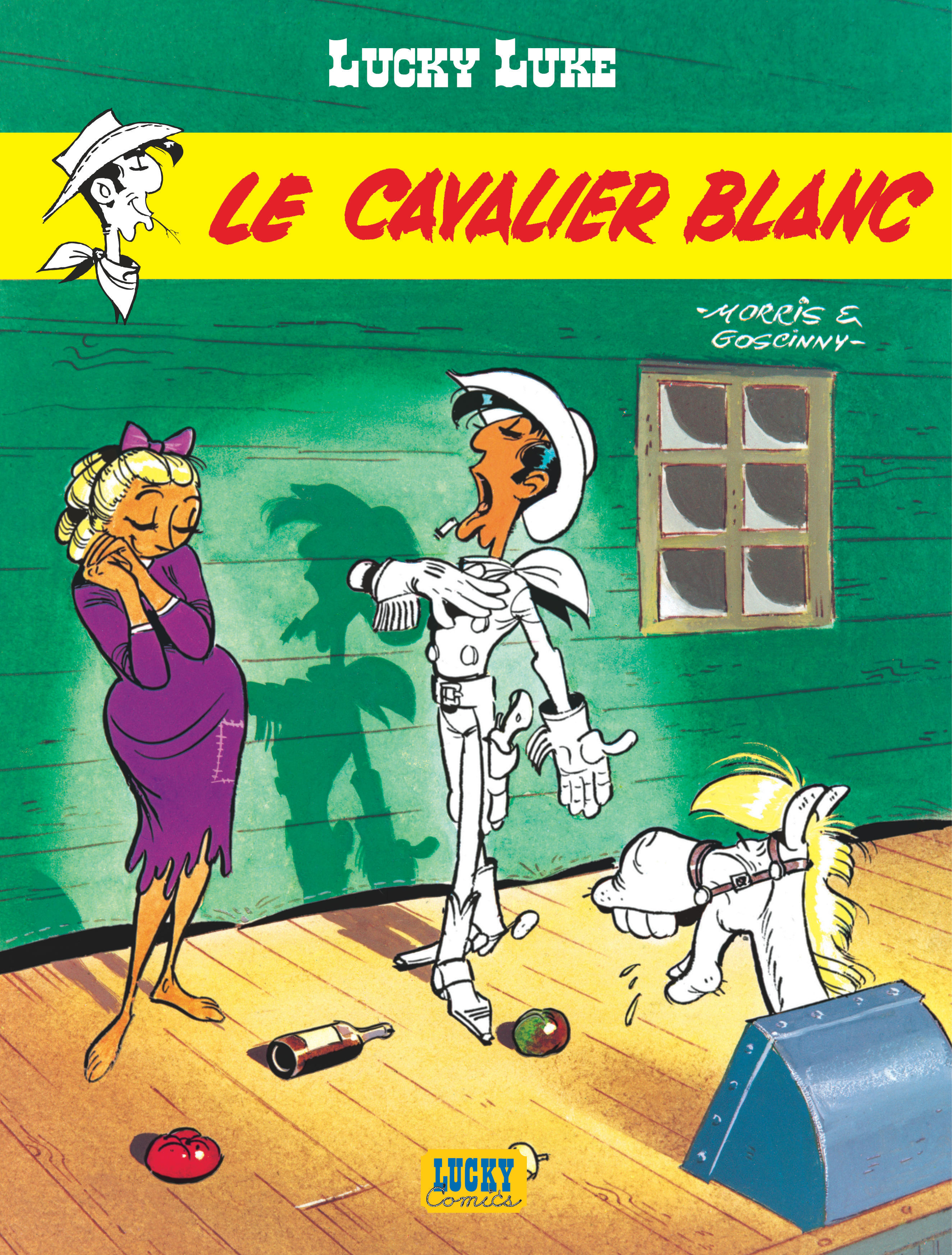 Bandes Dessinees Lucky Luke Tome 10 Le Cavalier Blanc Dargaud
