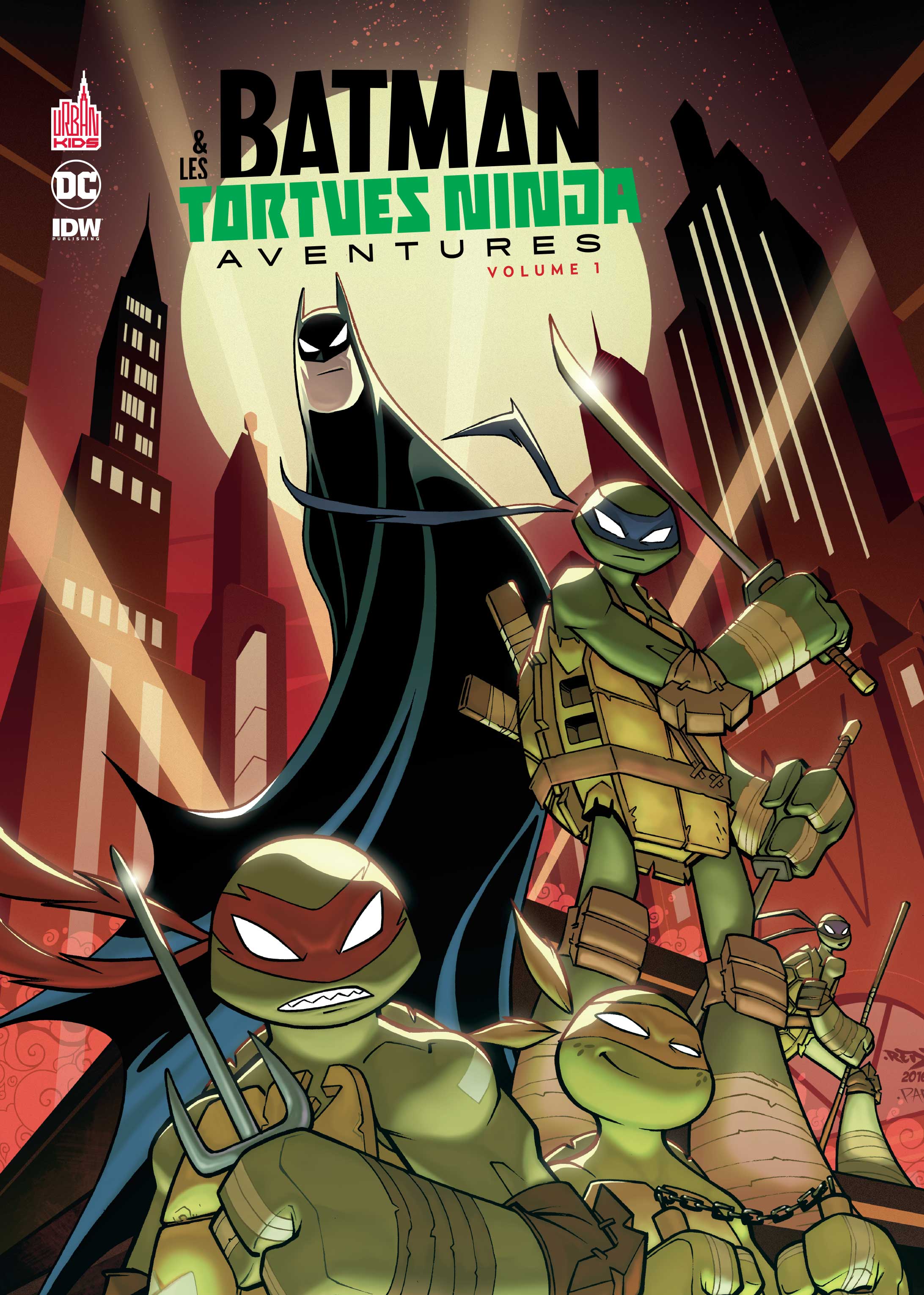 BATMAN ET LES TORTUES NINJA AVENTURES TOME 1 - couv