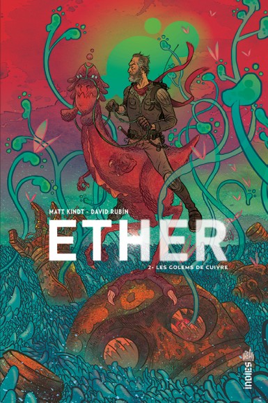 Couverture : Ether, tome 2 : Les golems de cuivre