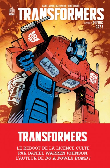 Couverture : Transformers, tome 1 : Pleins gaz !
