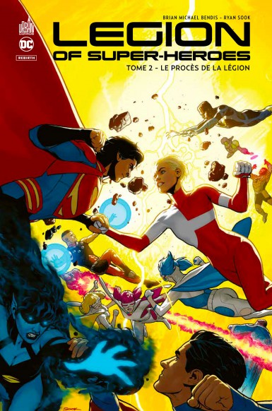 Couverture : Legion of super-heroes, tome 2 : Le procès de la légion