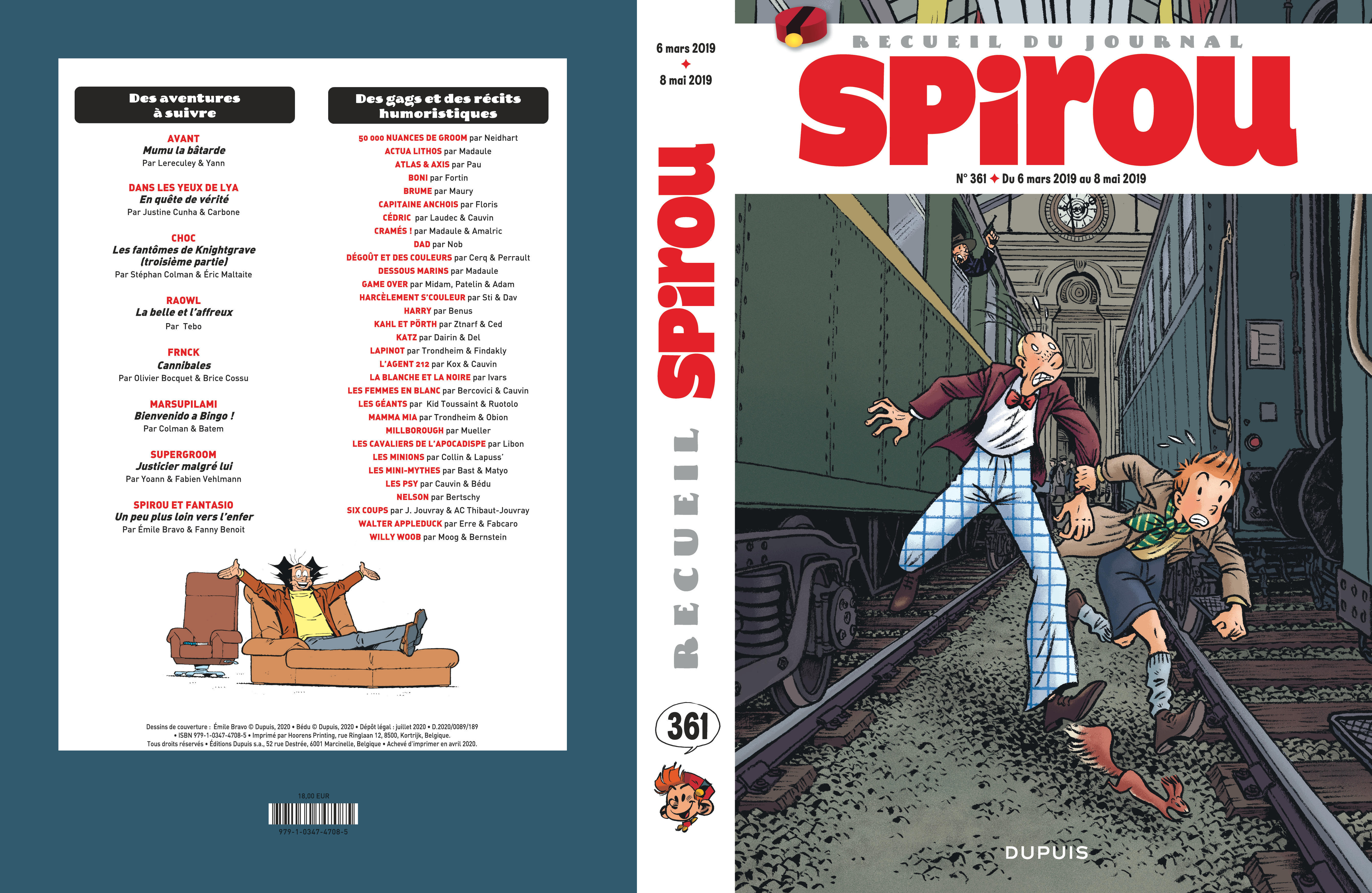 Recueil Spirou – Tome 361 - 4eme