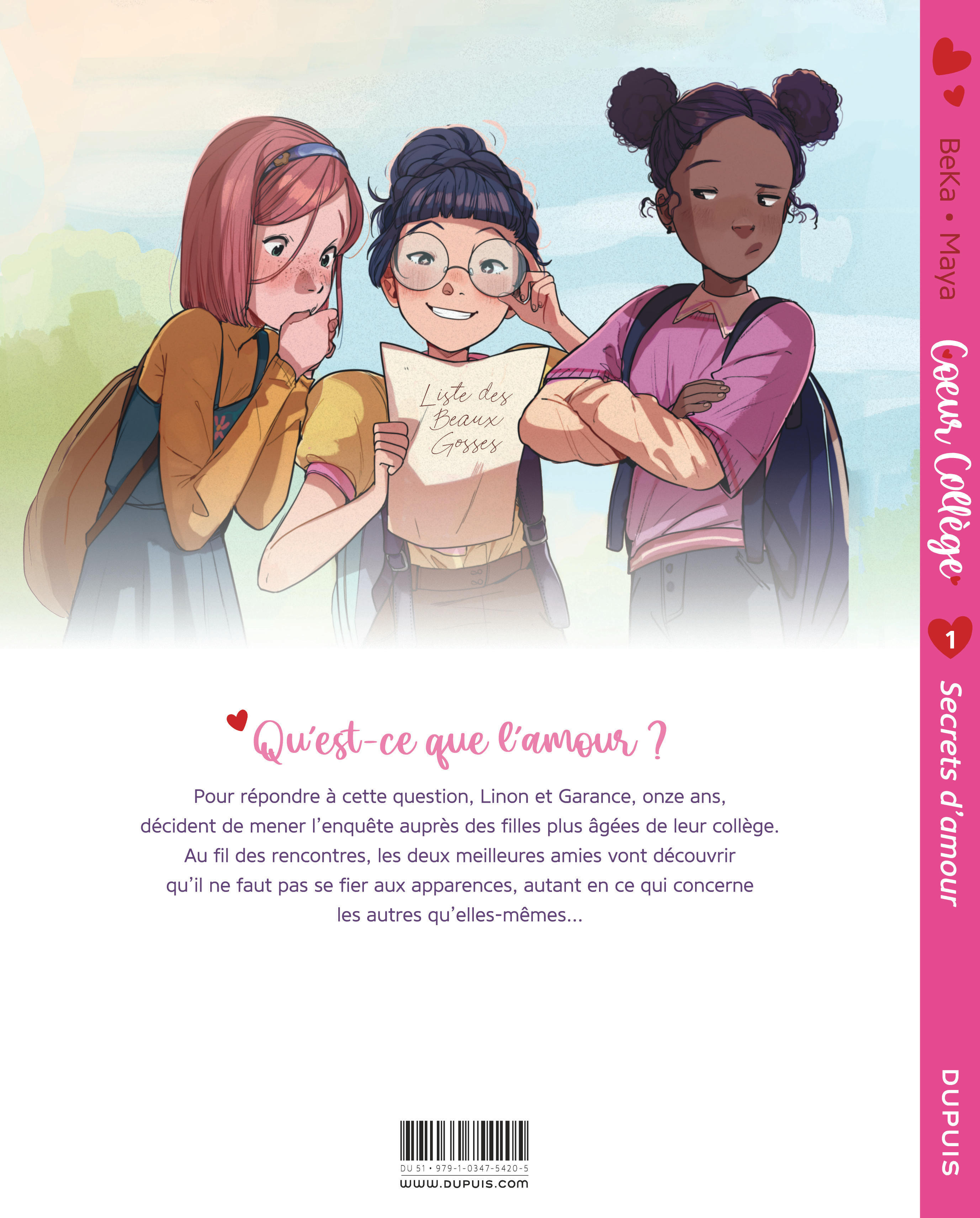 Coeur Collège – Tome 1 – Secrets d'amour - 4eme