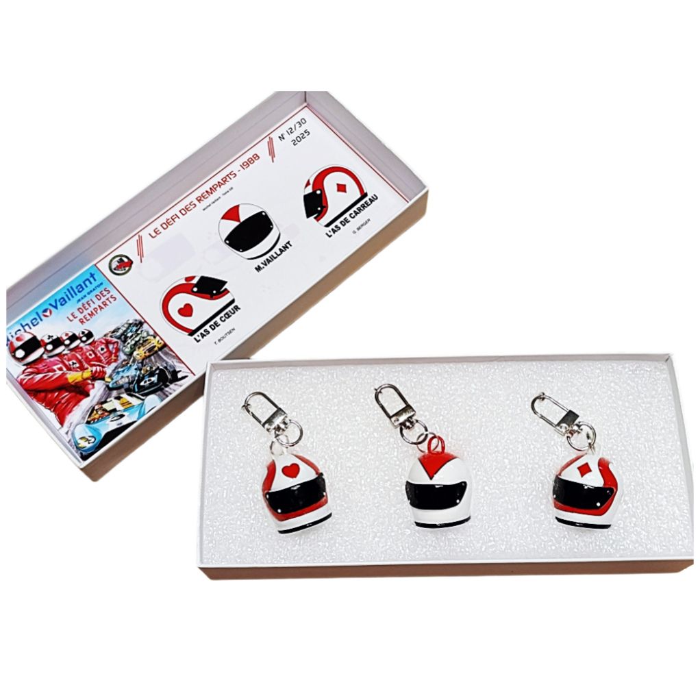 Coffret Porte Clés Michel Vaillant - L'As de Coeur / Michel Vaillant / L'As de Carreau - Le défi des Remparts, 1988 - principal