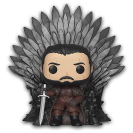 POP! Deluxe - Game of Thrones - Jon Snow sur le trône de fer - principal