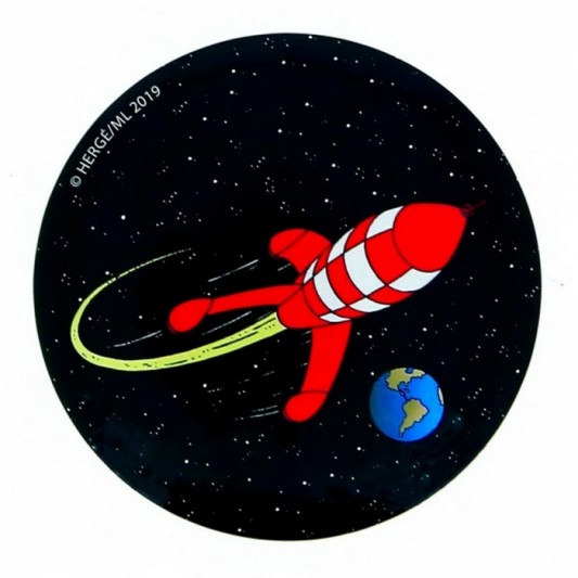 Magnet Lune Tintin - Fusée - principal