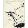 Estampe pigmentaire Gaston sur l’Atomium par Franquin - principal