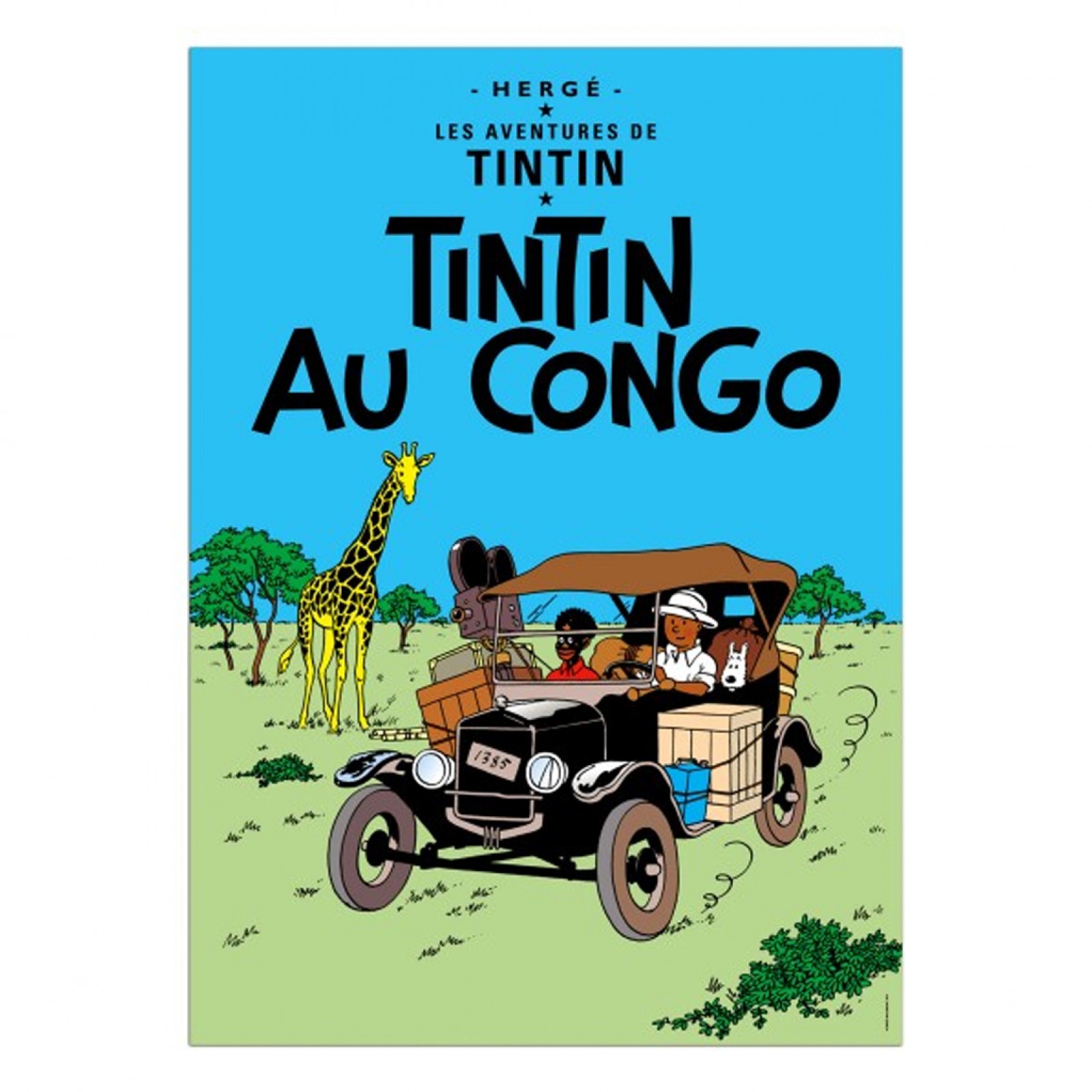 Affiche Tintin - Tintin au Congo - Affiches