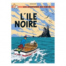 Poster Tintin, The Black Island