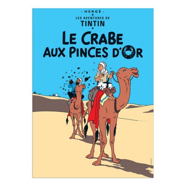 Affiche Tintin - Le Crabe aux Pinces d'Or