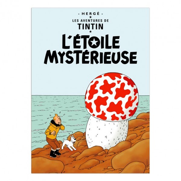 Affiche Tintin - L'Étoile Mystérieuse