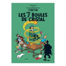 Affiche Tintin - Les 7 Boules de Cristal